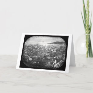 Cartão View of San Francisco Harbor Daguerreotype 1855