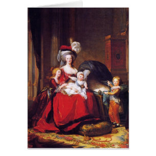 Cartão Vigée-Lebrun - Marie Antoinette e suas crianças