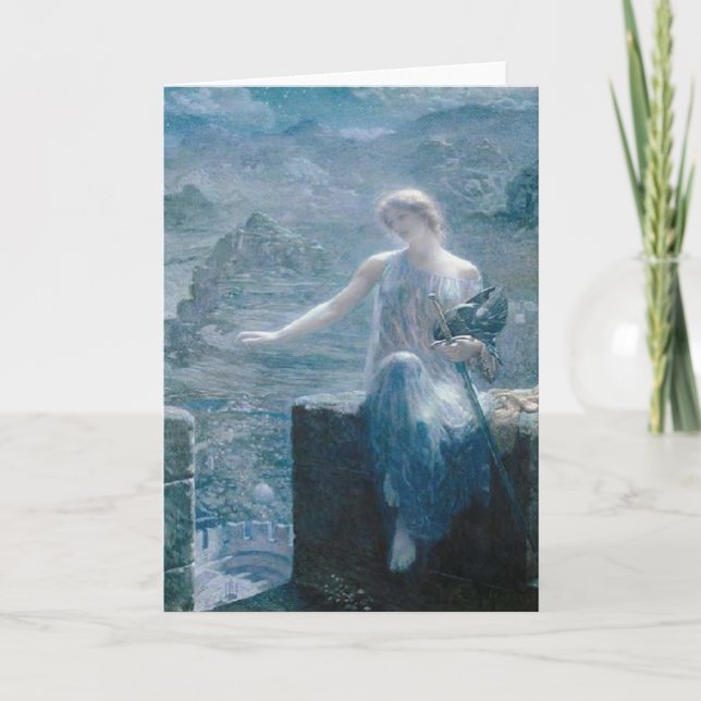 Cartão Vigil da Valquíria, Edward Robert Hughes, 1906 (Frente)