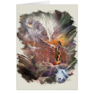 Cartão Vignette noturno do casamento indiano americano