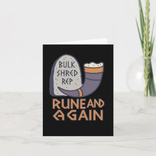 Cartão Viking Gym Rune E Ganhe Malhação Dizendo Para O Mú