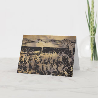 Cartão Viking Heimskringla Barden Greeting Card