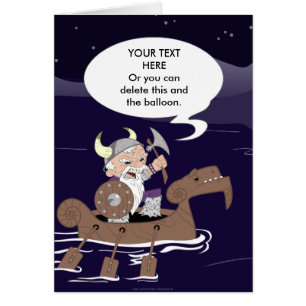 Cartão Viking irritado