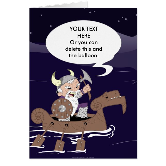 Cartão Viking irritado (Frente)