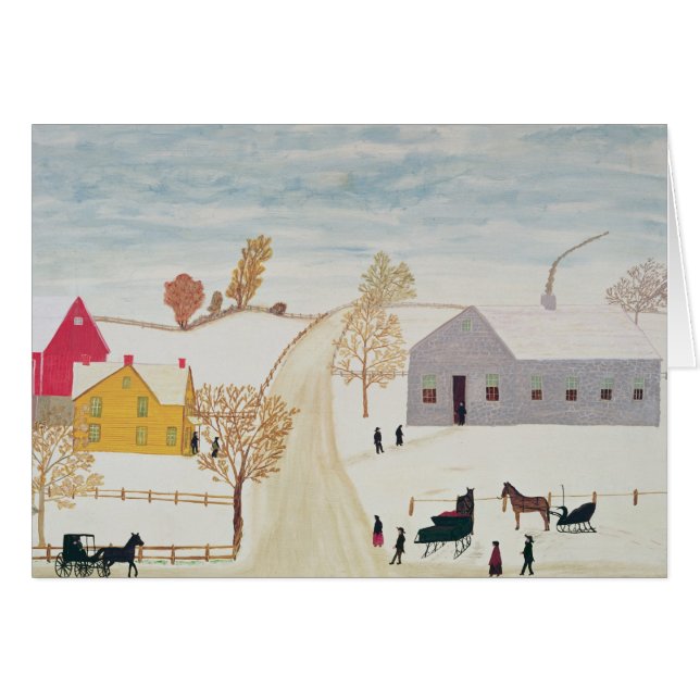 Cartão Vila de Amish (Frente Horizontal)