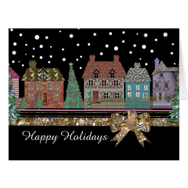 Cartão Vila do Natal grande (Frente horizontal)