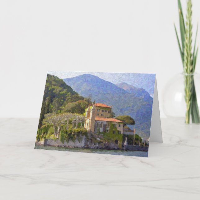 Cartão "Villa Balbianello, Lake Como" Greeting Card (Frente)