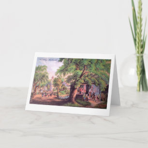 Cartão Village Blacksmith Greeting Card