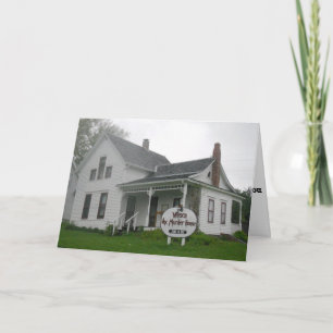 Cartão "Villisca Ax Assassinato House" Hallowe’en Card