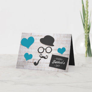 Cartão Vinatge Chalkboard! Dia dos Pais