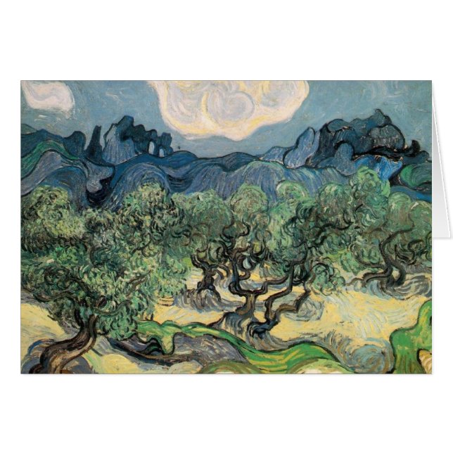 Cartão Vincent van Gogh (1853-1890) - as oliveiras (18 (Frente Horizontal)