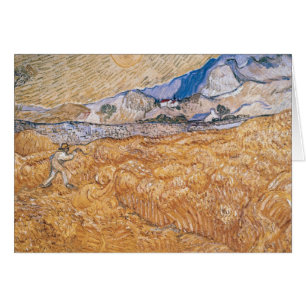 Cartão Vincent van Gogh a ceifeira