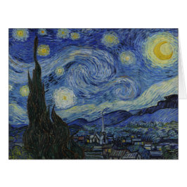 Cartão Vincent Van Gogh, A Noite Estrelada