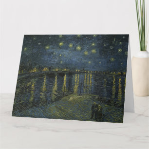 Cartão Vincent Van Gogh, A Noite Estrelada Sobre o Ródano