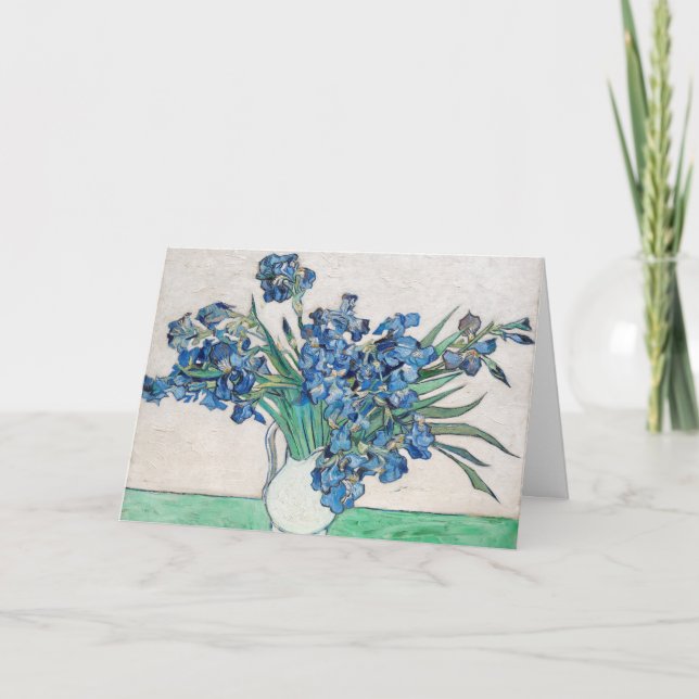 Cartão Vincent van Gogh - A Vida Estática: Vase com os Ir (Frente)