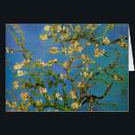 Cartão Vincent van Gogh - Árvore de Amêndoa Brilhante<br><div class="desc">Blossoming Almond Tree (1890) de Van Gogh é uma pintura de apos impressionismo fino de arte floral e viva. Um galho de uma árvore de amêndoa florida em um jardim primavera com o céu azul ao fundo. Lindas flores brancas florescentes. Sobre o artista: Vincent Willem van Gogh (1853-1890) foi pintor...</div>