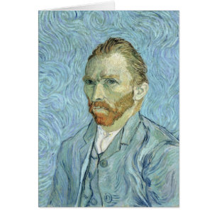 Cartão Vincent van Gogh Autorretrato, 1889