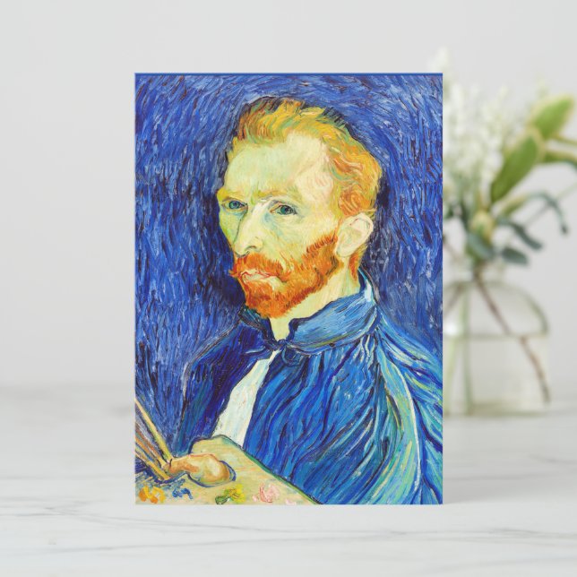Cartão Vincent van Gogh - Autorretrato, 1889, (Em pé/Frente)