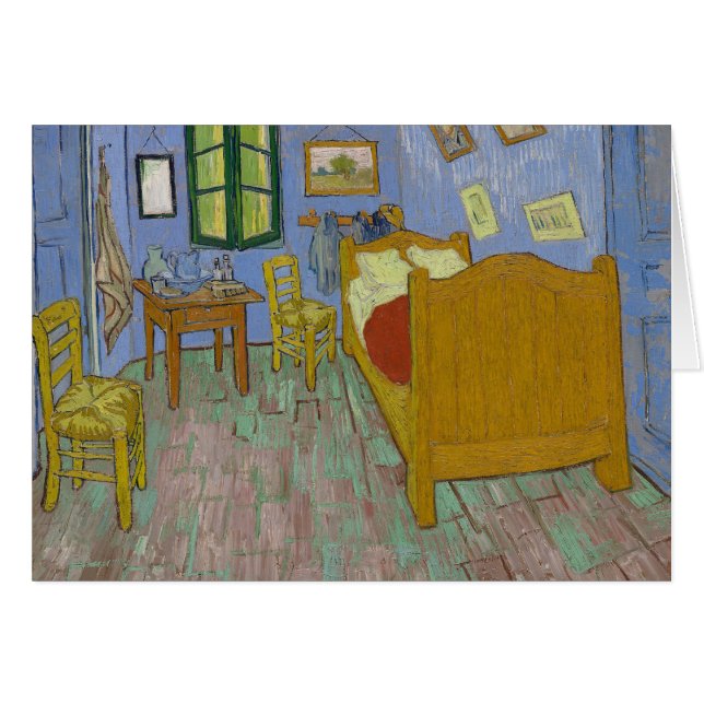 Cartão Vincent Van Gogh Bedroom Painting (Frente Horizontal)