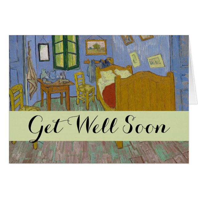 Cartão Vincent Van Gogh Bedroom Painting (Frente Horizontal)