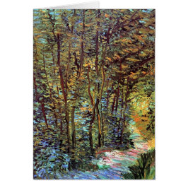 Cartão Vincent Van Gogh - Caminho no Bosque Arte Fina