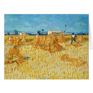 Cartão Vincent Van Gogh, Colheita de Milho na Provença