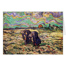 Cartão Vincent Van Gogh - Duas Mulheres Camponesas - Arte