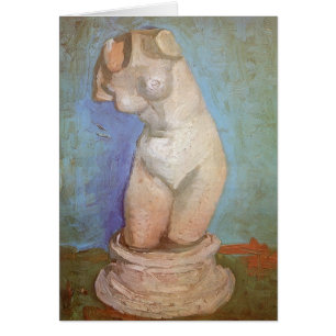 Cartão Vincent van Gogh - Estatueta de Gesso do Torso Fem