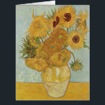 Cartão Vincent Van Gogh - Girassóis, 3ª versão<br><div class="desc">Vincent Van Gogh - Girassóis,  Sonnenblumen,  terceira versão,  1888.</div>