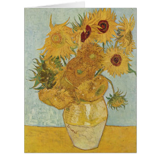 Cartão Vincent Van Gogh - Girassóis, 3ª versão