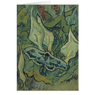 Cartão Vincent van Gogh - Grande Mariposa Noturna