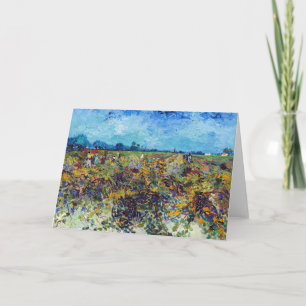 Cartão Vincent van Gogh - Green Vineyard