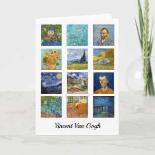 Cartão Vincent Van Gogh - Grelha de Mastercastas