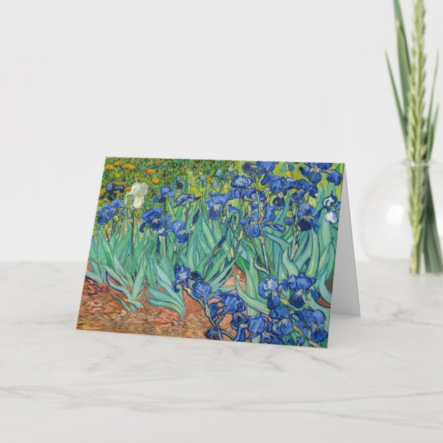 Cartão Vincent Van Gogh - Íris (Frente)