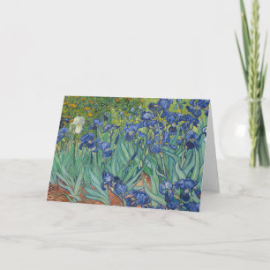 Cartão Vincent Van Gogh - Irises Painting Greetings Card