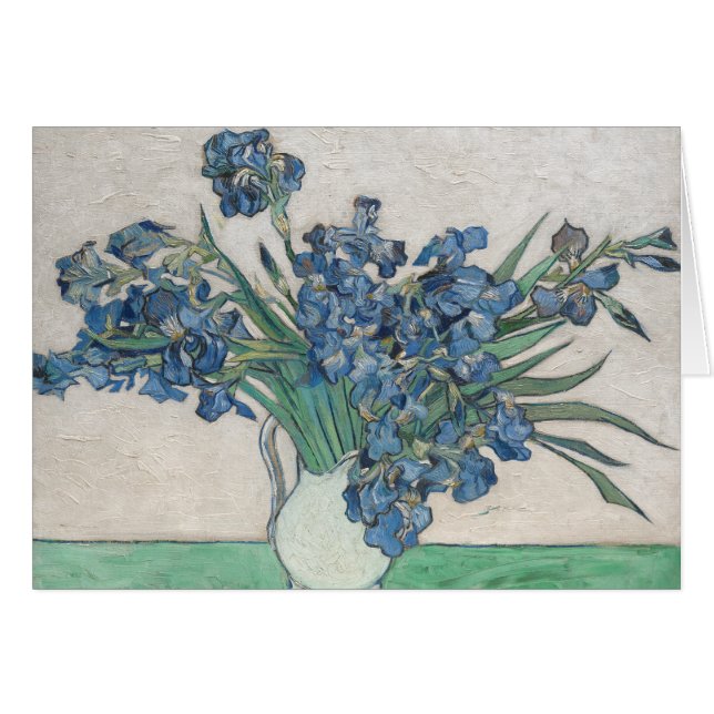 Cartão Vincent van Gogh - Irrises (Frente Horizontal)