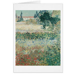 Cartão Vincent van Gogh Jardim em Bloom, Arles, 1888