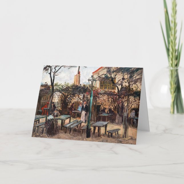 Cartão Vincent Van Gogh - La Guinguette em Montmartre (Frente)