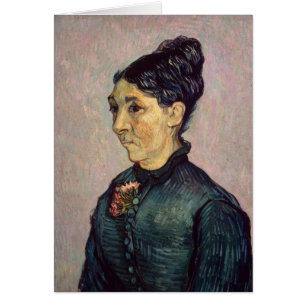 Cartão Vincent van Gogh   Madame Jeanne Lafuye Trabuc