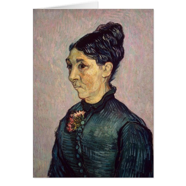 Cartão Vincent van Gogh | Madame Jeanne Lafuye Trabuc (Frente)