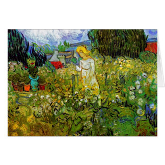 Cartão Vincent Van Gogh - Marguerite Gachet No Jardim