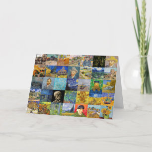 Cartão Vincent van Gogh - Masterworks Mosaic Patchwork
