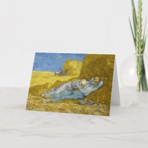 Cartão Vincent Van Gogh - Meio-dia, Descanso do trabalho 