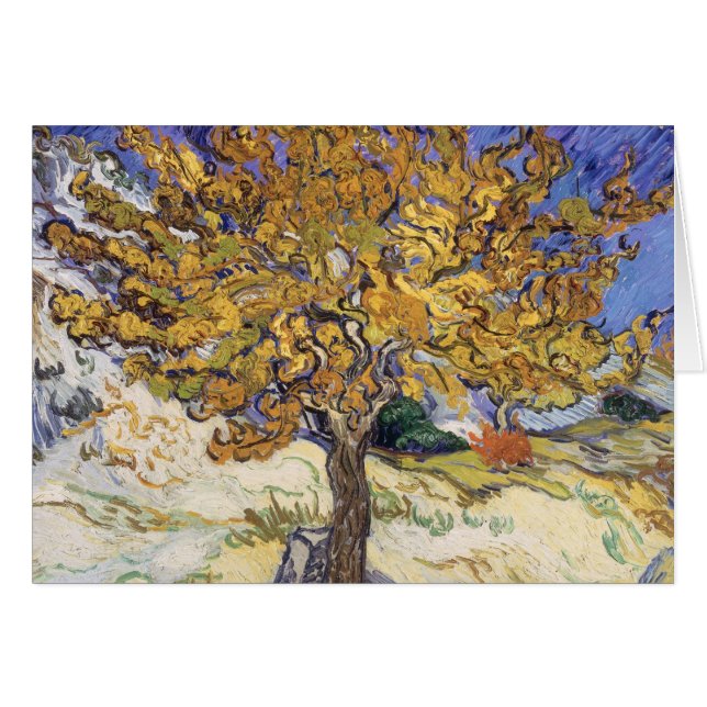 Cartão Vincent van Gogh | Mulberry Tree, 1889 (Frente Horizontal)