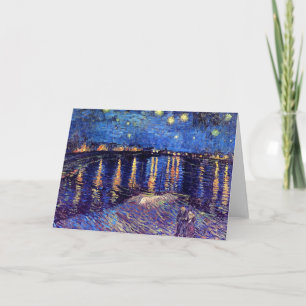 Cartão Vincent Van Gogh - Noite Estrelada sobre o Ródano