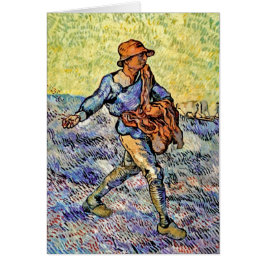Cartão Vincent Van Gogh - O Semeador - Pintura de Arte Fi