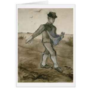 Cartão Vincent van Gogh o Sower, 1881