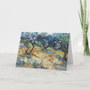 Cartão Vincent van Gogh - Oliveiras: Céu azul-claro