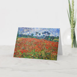 Cartão Vincent van Gogh - Poppy Field