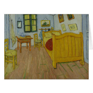 Cartão Vincent Van Gogh, quarto de cama em Arles, 1rua ve